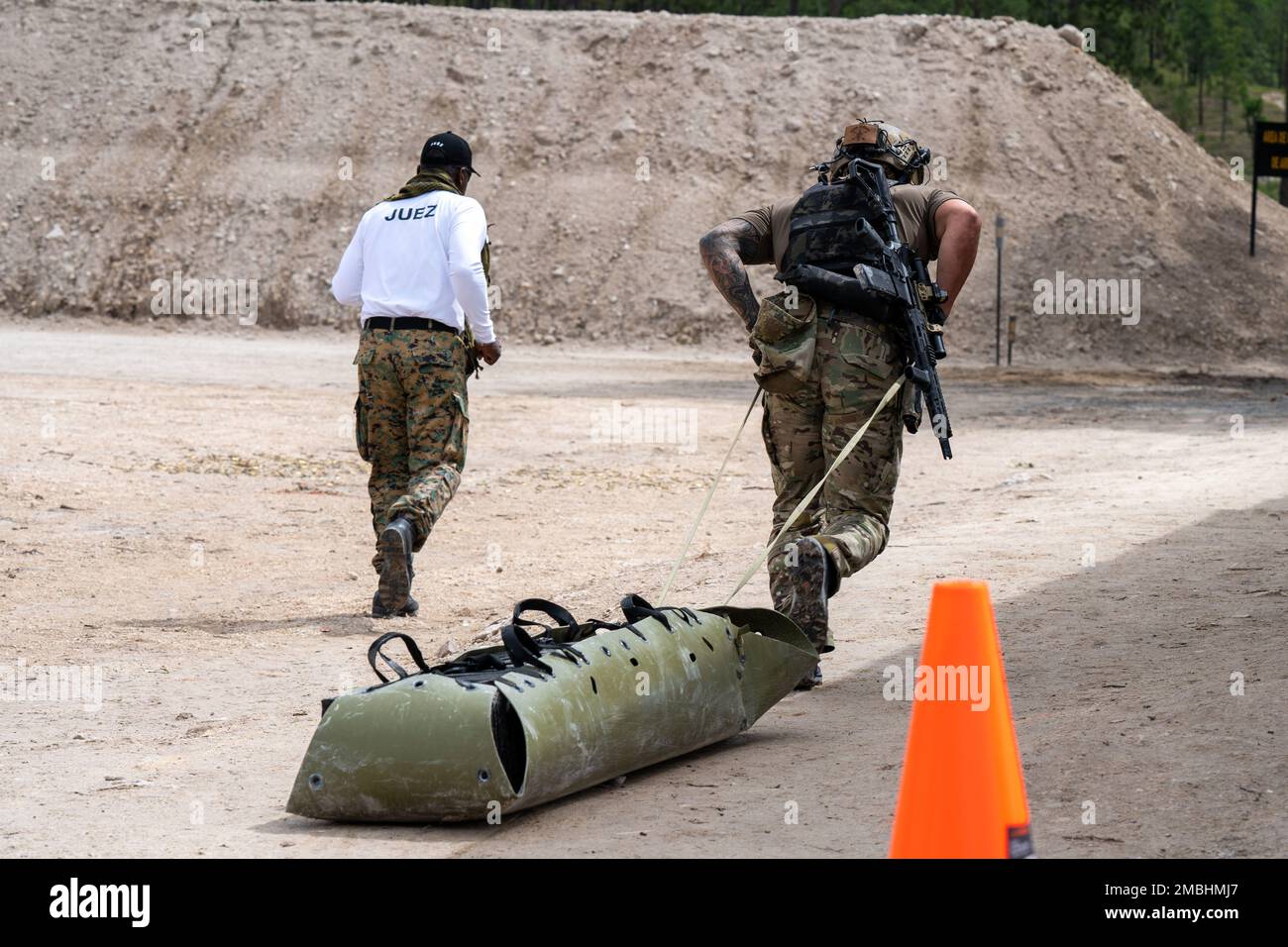LA VENTA, Honduras U.S. Army member pulls a 150pound sled during the