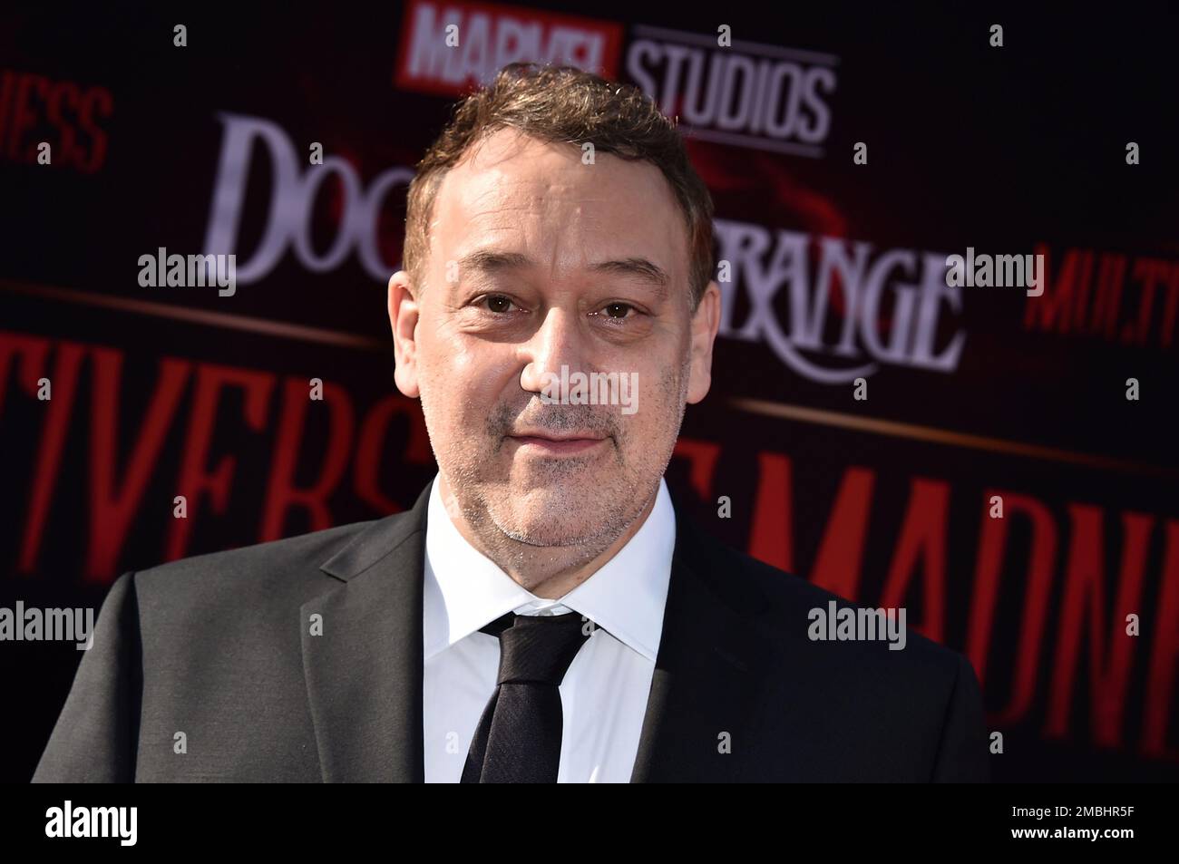 Director Sam Raimi arrives at the Los Angeles premiere of 