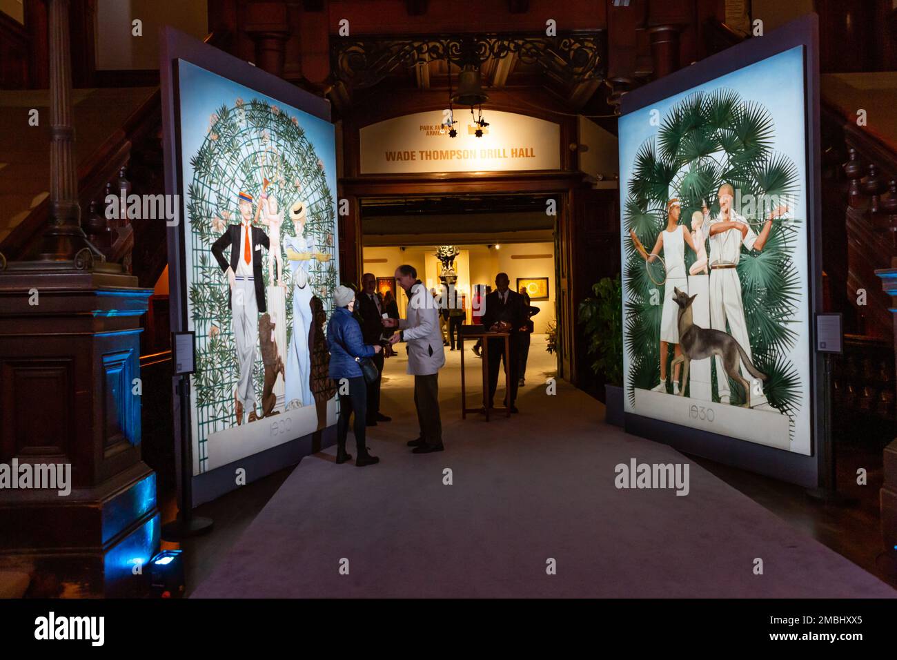 New York, NY, USA. 20th Jan, 2023. The Winter Show, an annual exhibition of antiques and fine and decorative arts, and which benefits the East Side Settlement House, opened in the Seventh Regiment Armory on Park Avenue. Credit: Ed Lefkowicz/Alamy Live News Stock Photo