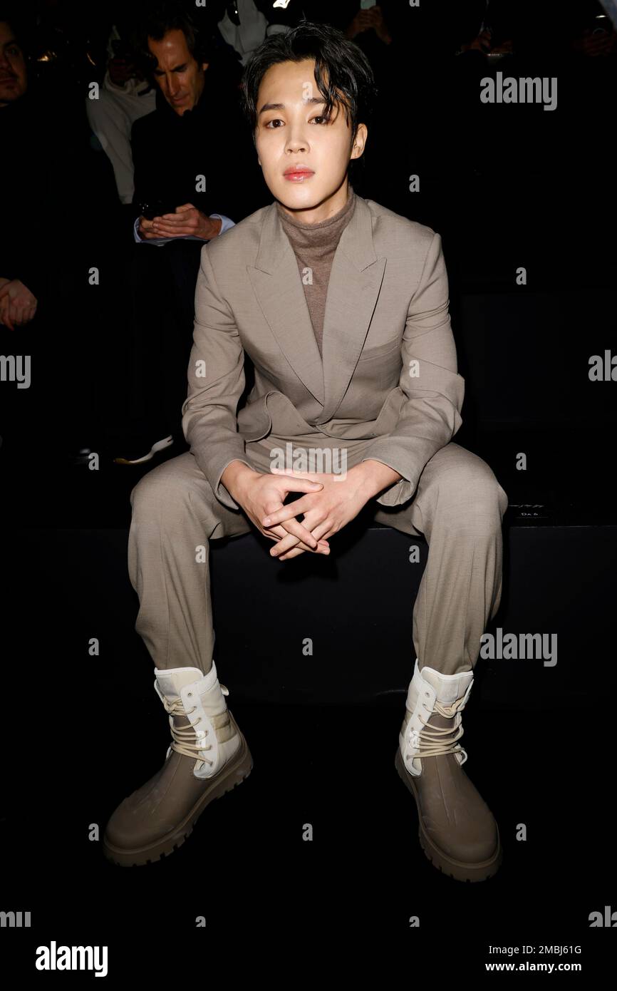 Paris, Frankreich. 20th Jan, 2023. Jimin attends DIOR Men Fall/Winter 202324 Runway during