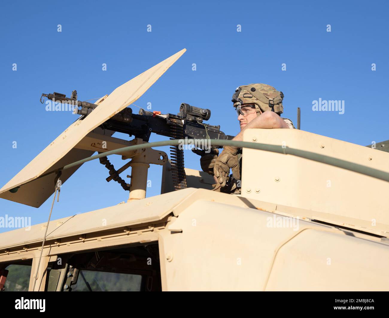 U.S. Army Soldier From The 1st Squadron 14th Cavalry Regiment, Joint ...