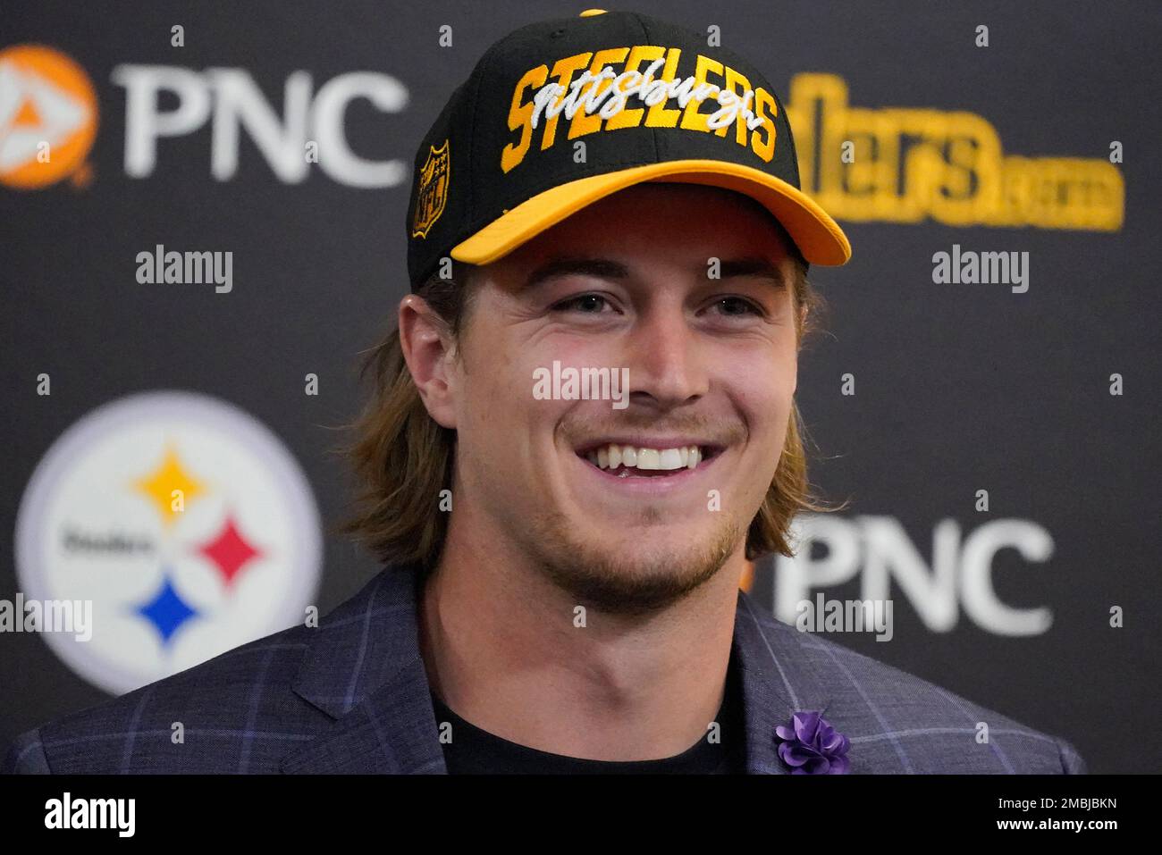 Quarterback Kenny Pickett, the Pittsburgh Steelers firstround draft