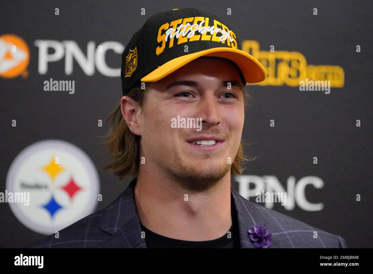 Quarterback Kenny Pickett, the Pittsburgh Steelers firstround draft