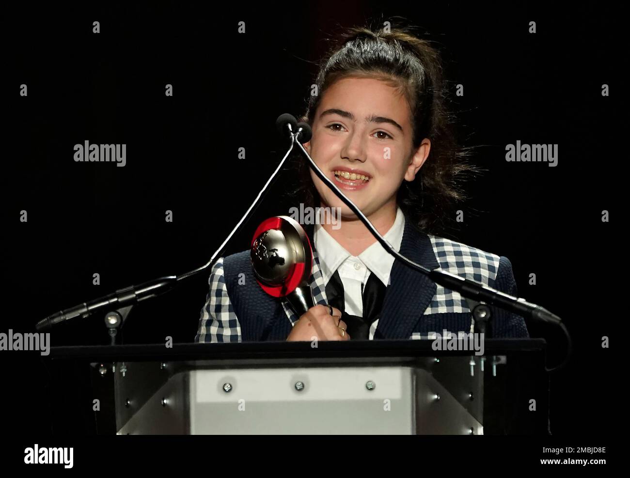 Actor Abby Ryder Fortson accepts the Rising Star of 2022 award during(06)