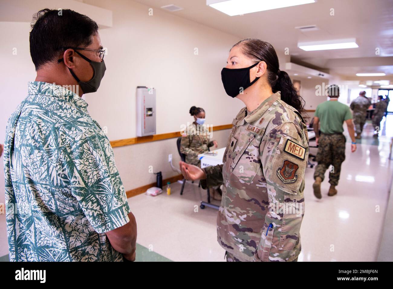 Lt. Col. Lisa Halk (left), 403rd Aeromedical Staging Squadron, Air ...