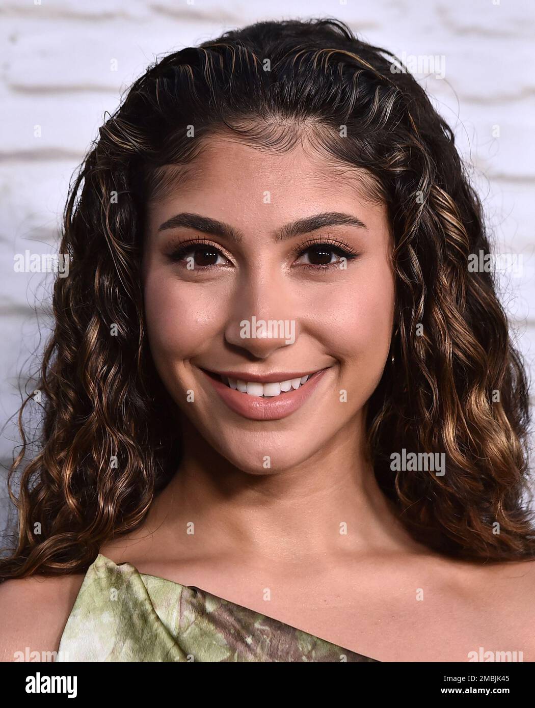 Isabella Ferreira arrives at the Los Angeles premiere of "Crush