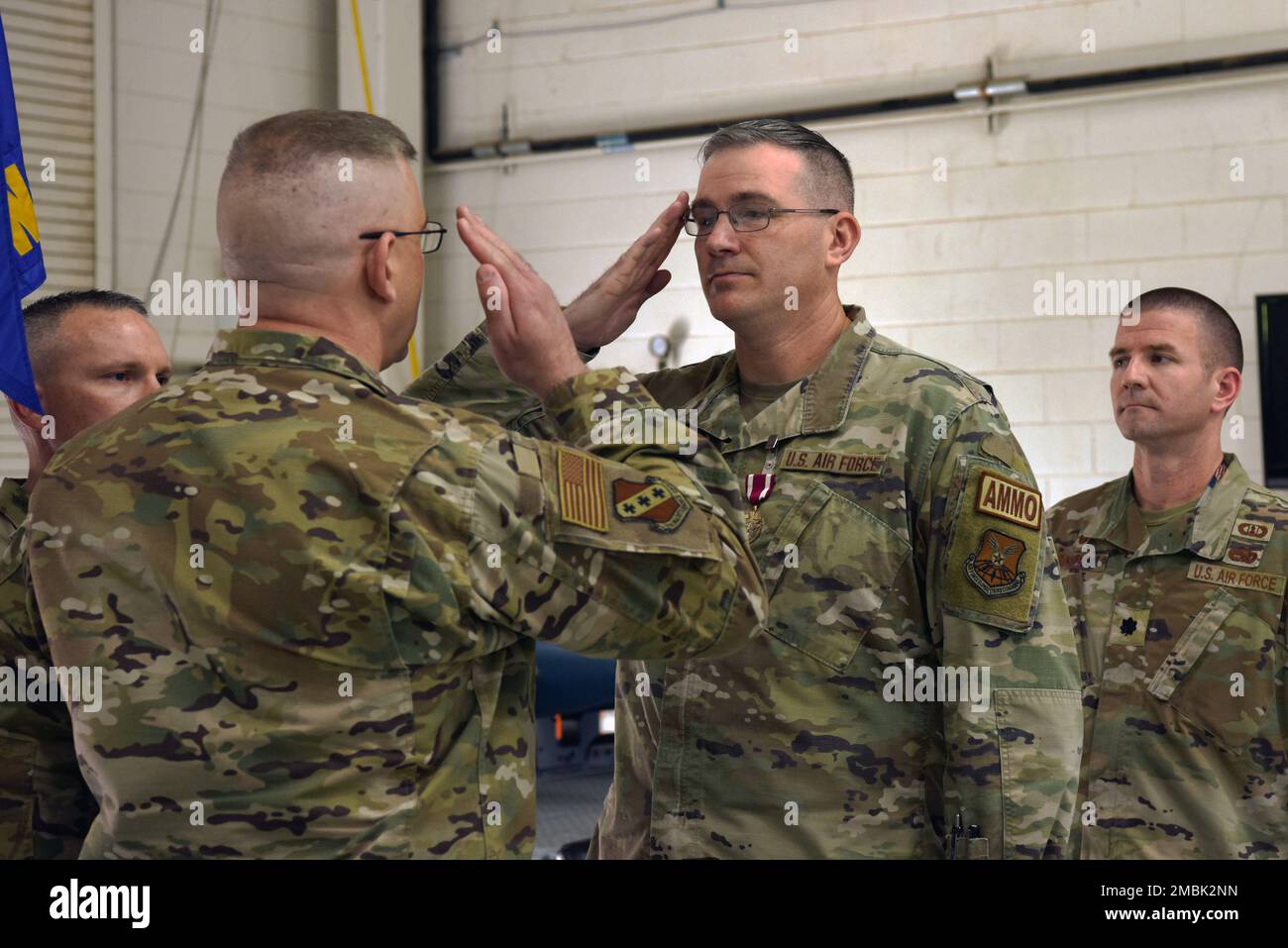 Maj. Jeffrey Erwin, outgoing commander of the 7th Munitions Squadron ...