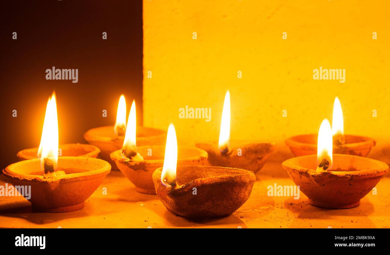 lightning of oil lamp,to the loard buddha, galle, sri lanka Stock Photo