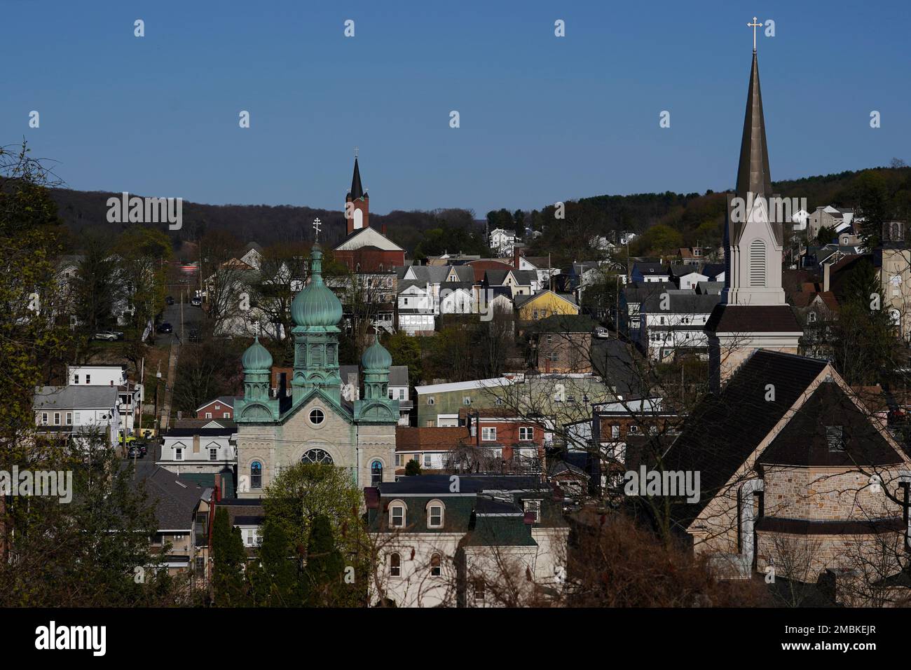 The domes of the Transfiguration Of Our Lord Ukrainian Catholic Church