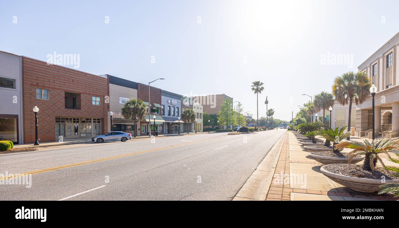 Albany, USA April 19, 2022 The old business district on