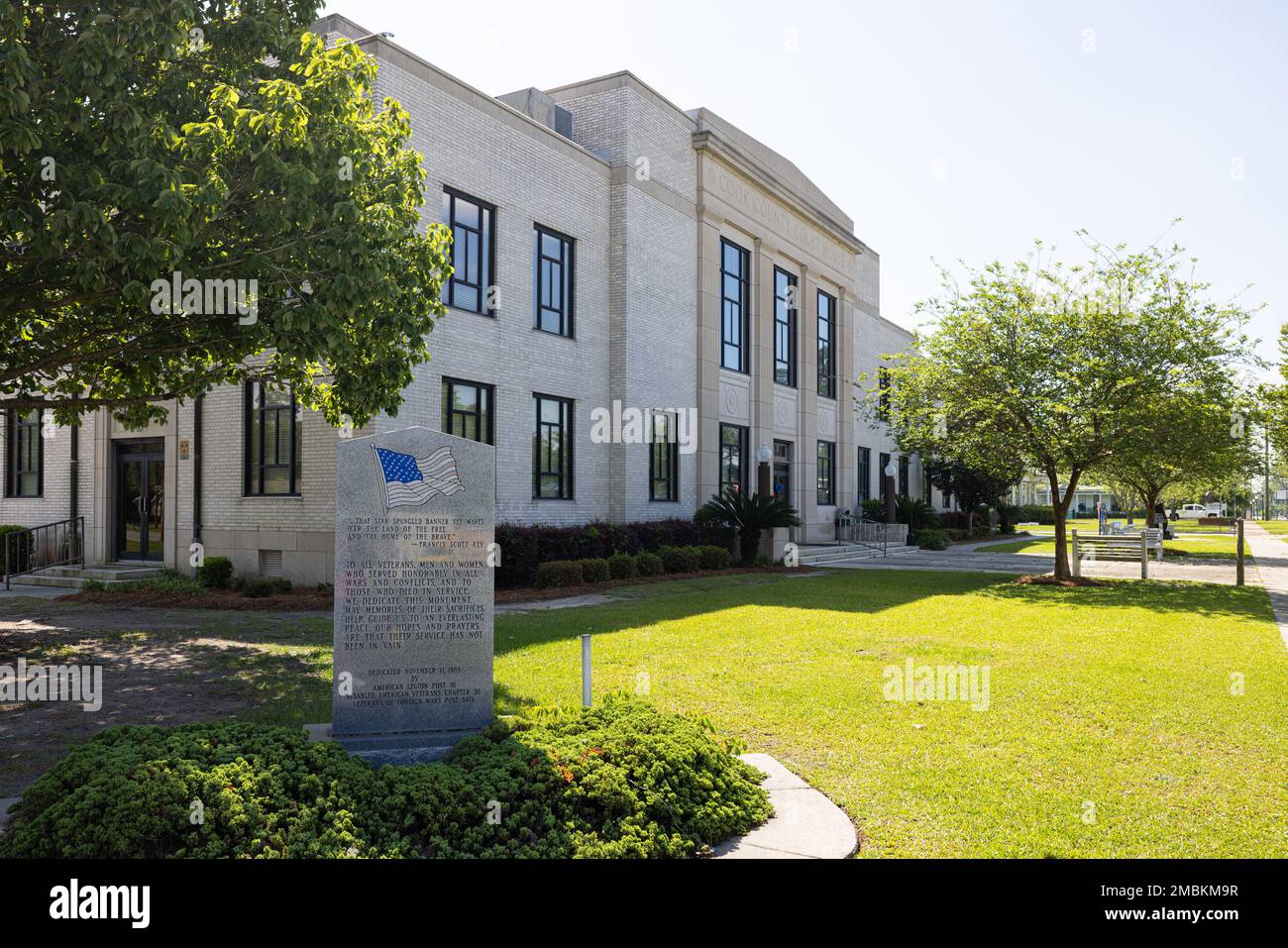 Adel, USA April 17, 2022 The Cook County Courthouse with