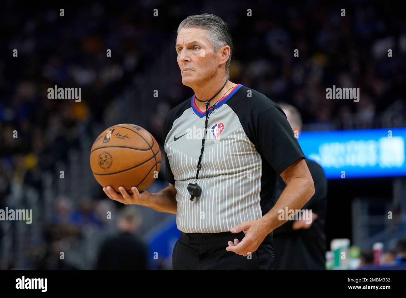 Referee Scott Foster during Game 1 of an NBA basketball first-round ...