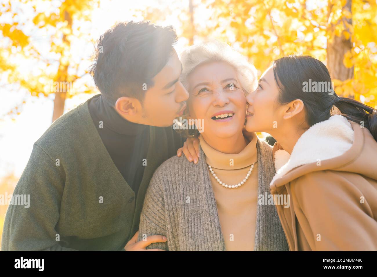 The happy family Stock Photo
