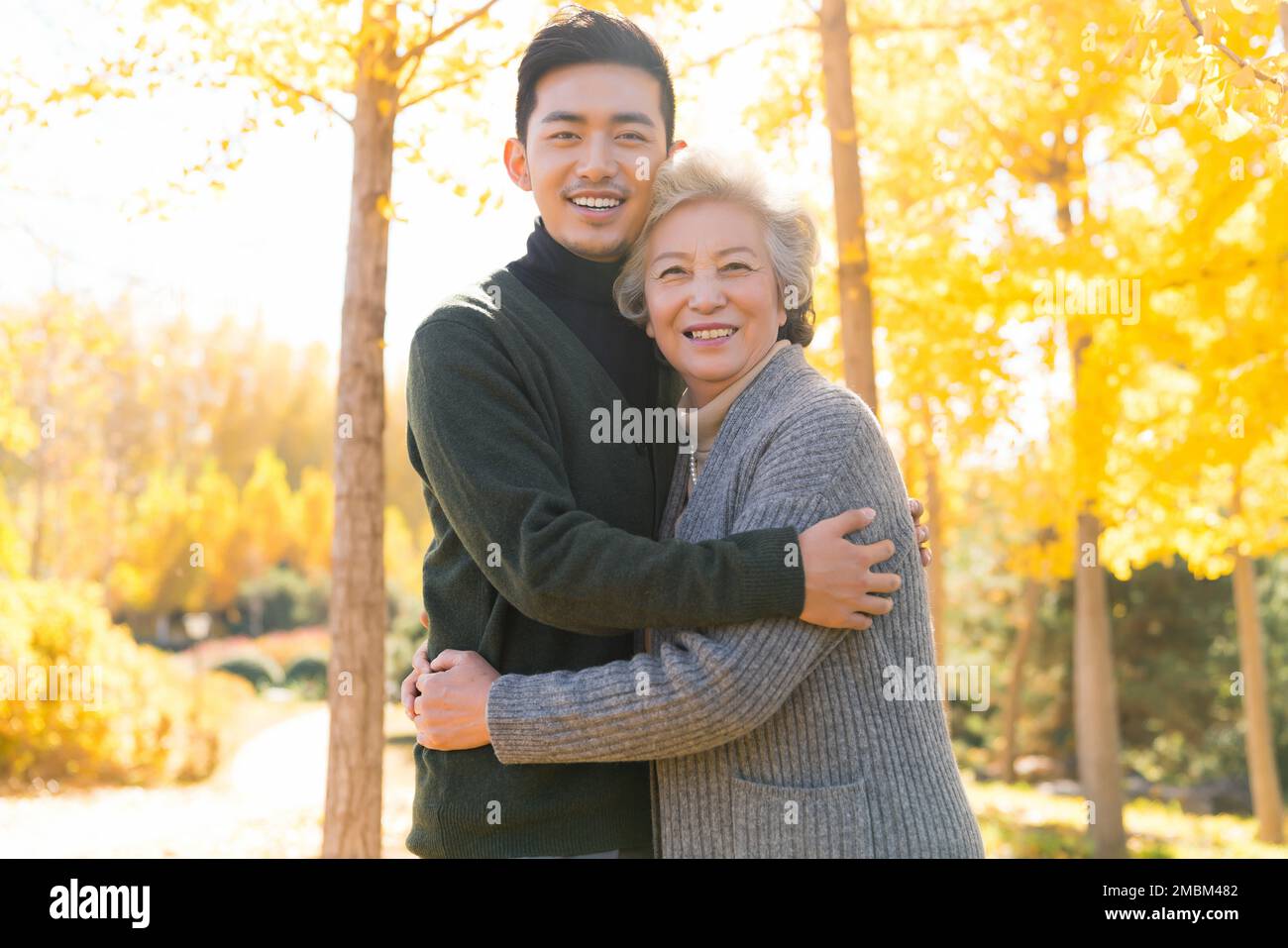 Happy mother and son Stock Photo