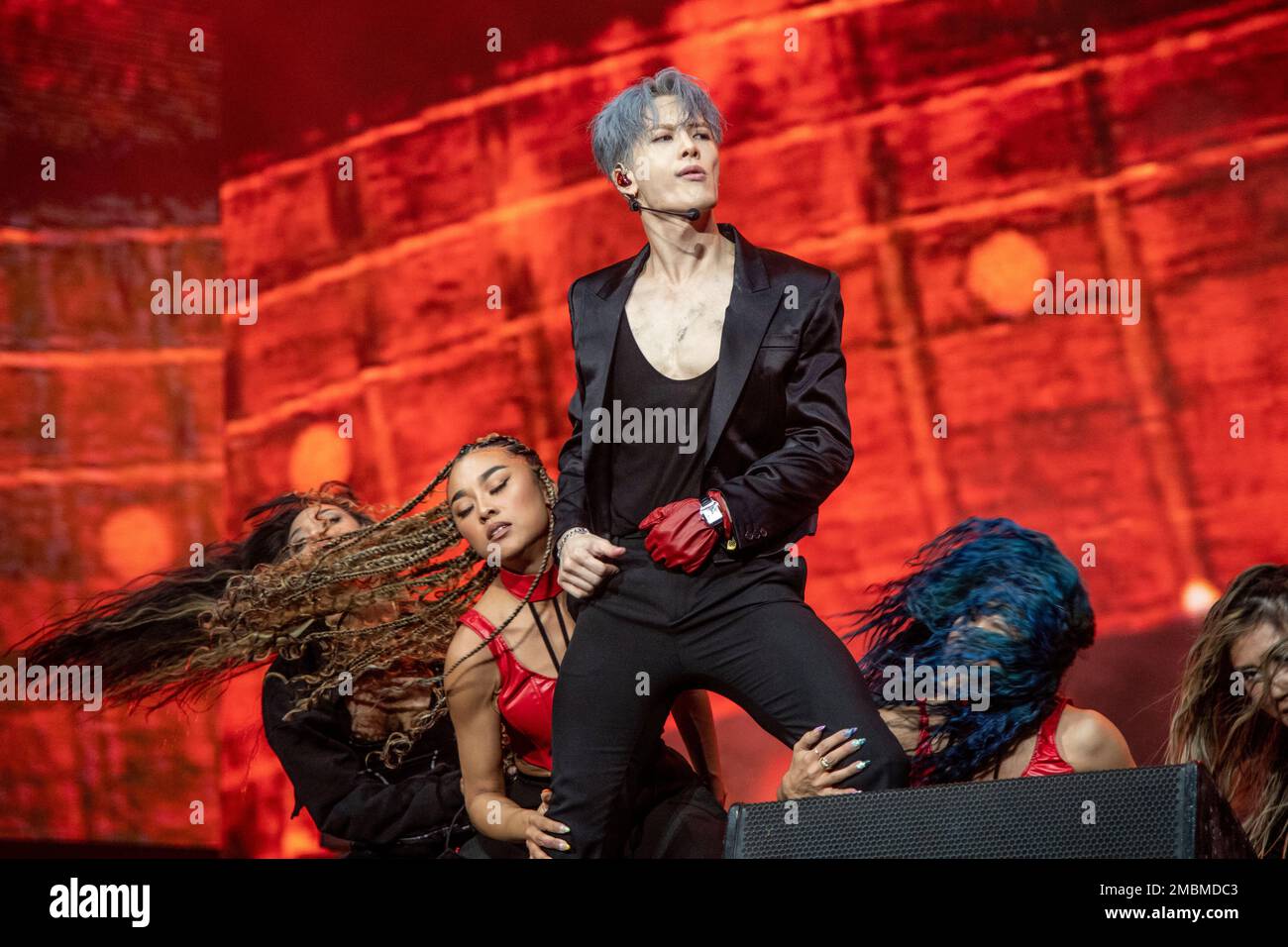 Jackson Wang of 88rising performs at the Coachella Music & Arts