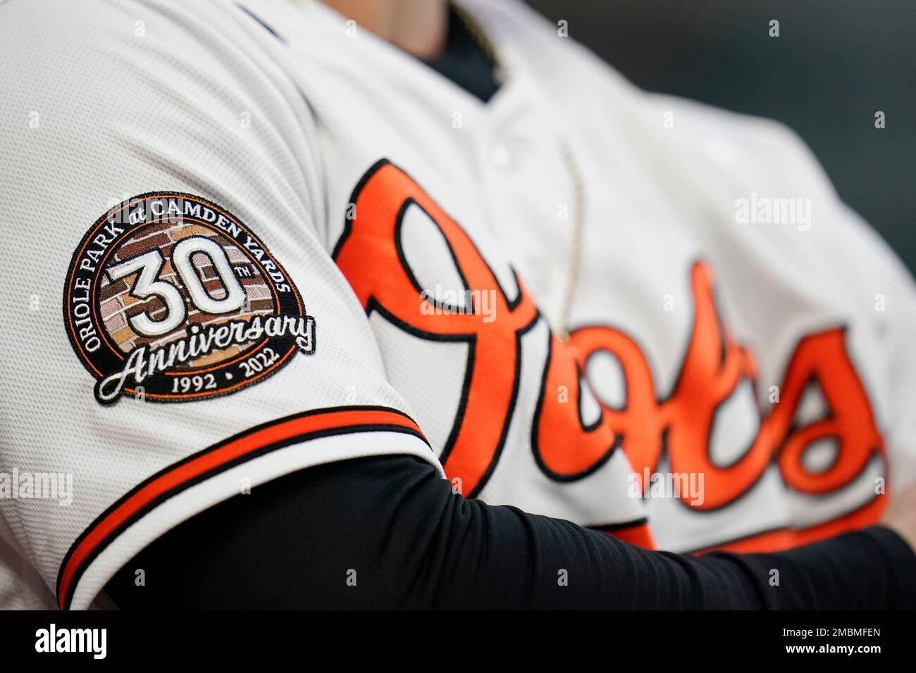 A patch commemorating Oriole Park at Camden Yards' 30th