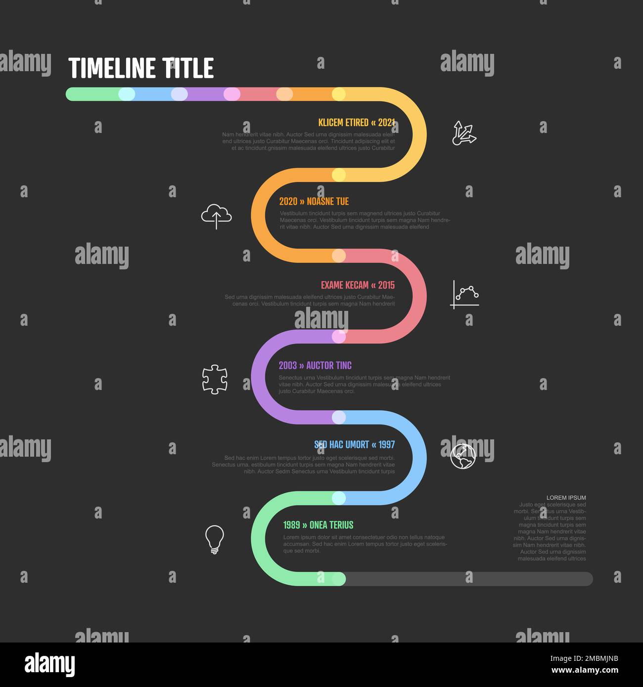 Vertical Timeline Graphic Design