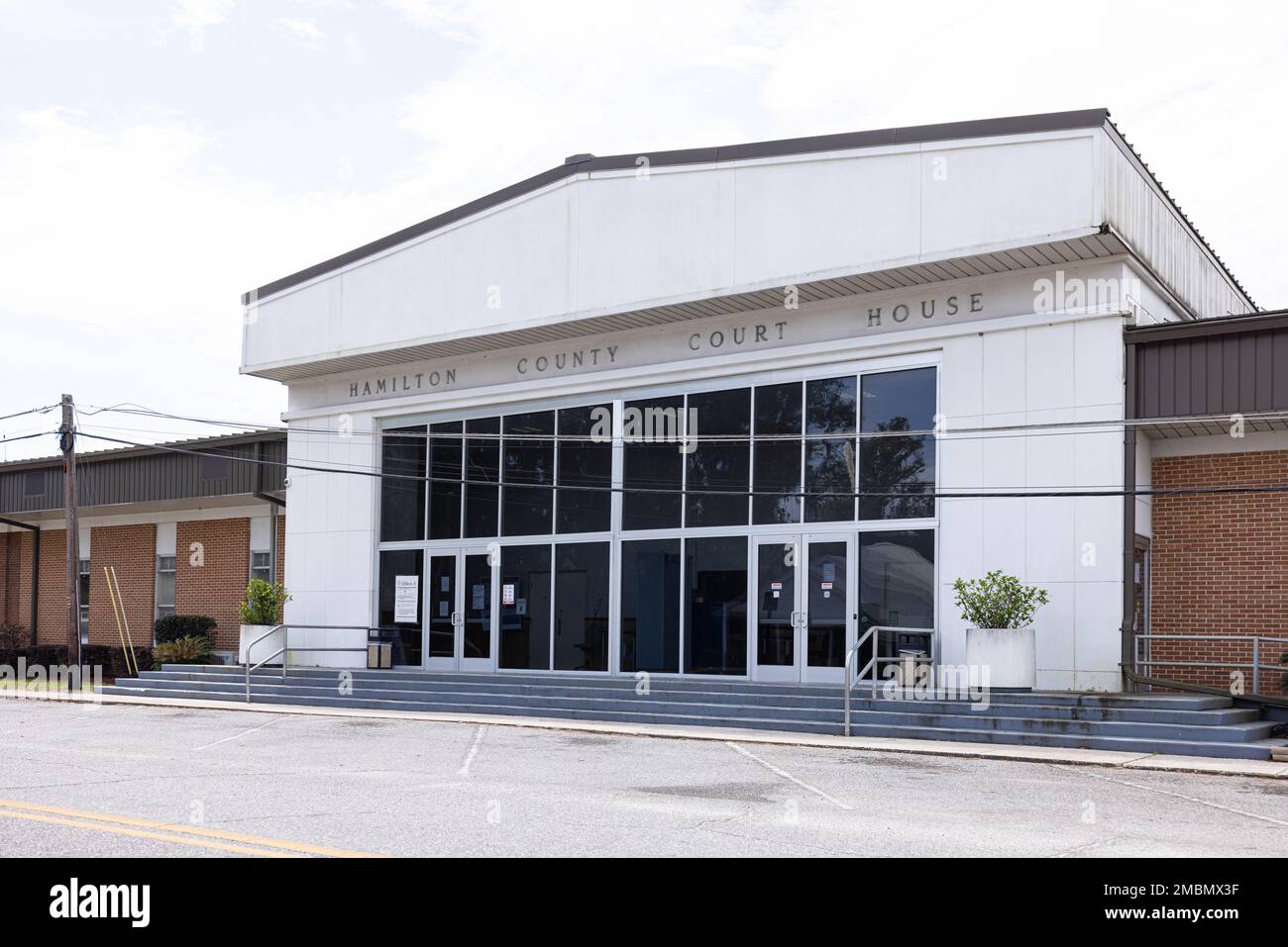 Jasper, Florida, USA April 16, 2022 The Hamilton County Courthouse