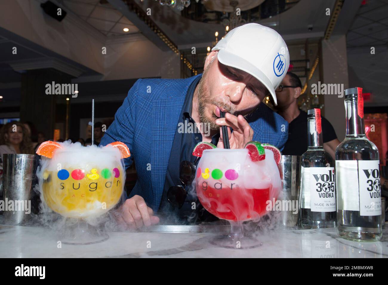 Recording artist Pitbull attends Sugar Factory Aventura VIP Grand