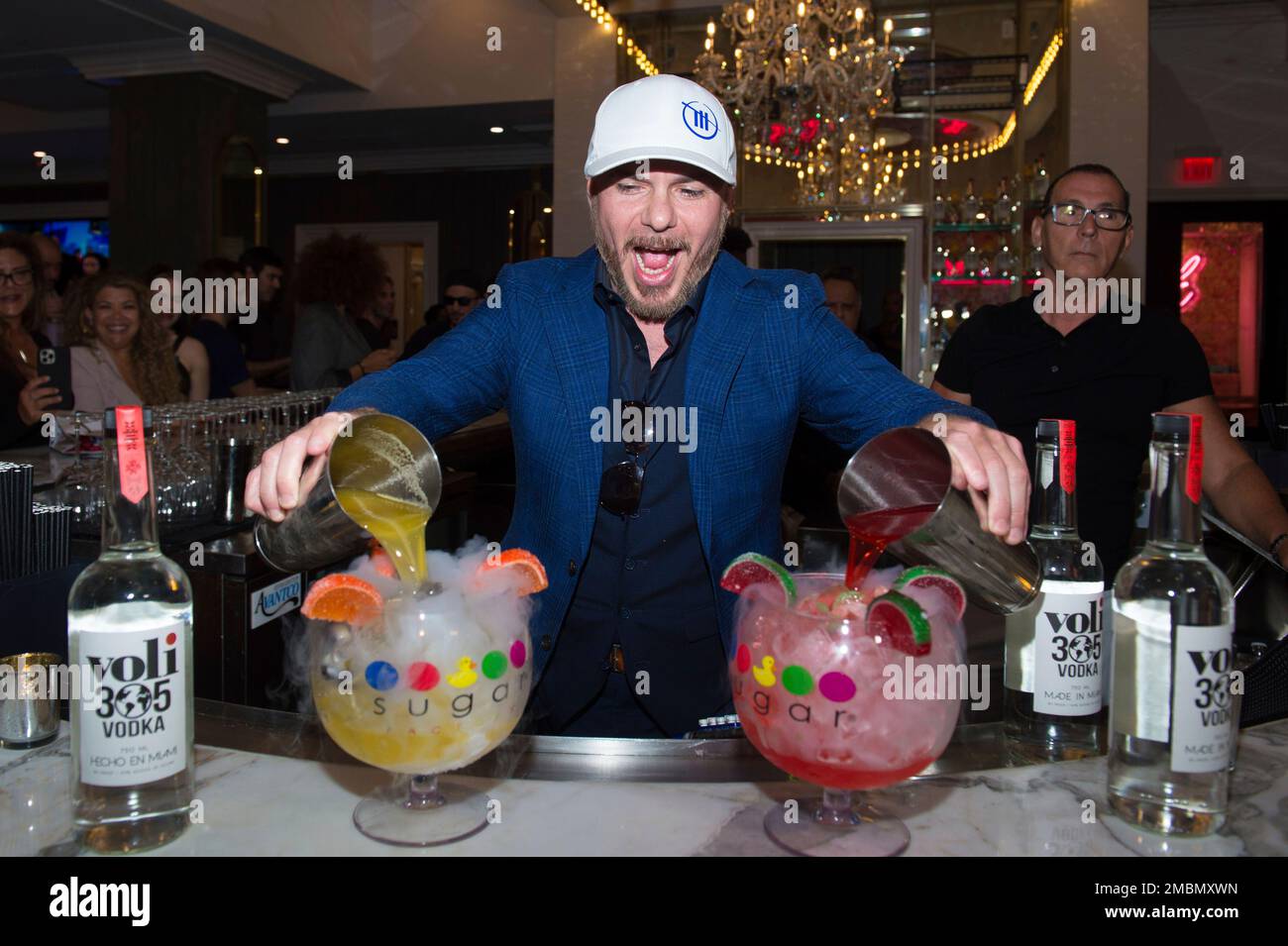 Recording artist Pitbull attends Sugar Factory Aventura VIP Grand