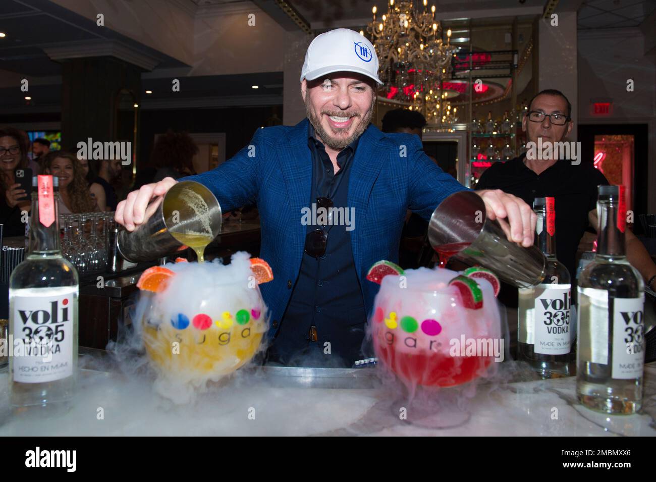 Recording artist Pitbull attends Sugar Factory Aventura VIP Grand