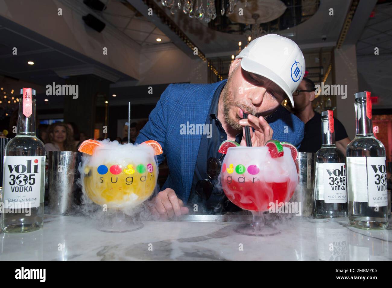 Recording artist Pitbull attends Sugar Factory Aventura VIP Grand