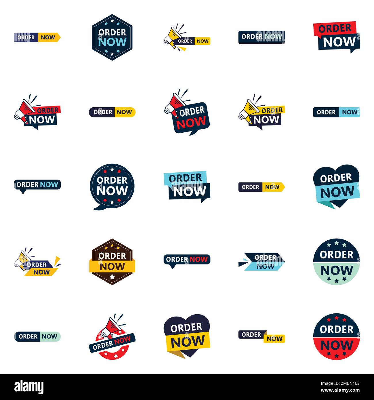 25 Impressive Order Now Banners to Help You Stand Out Stock Vector