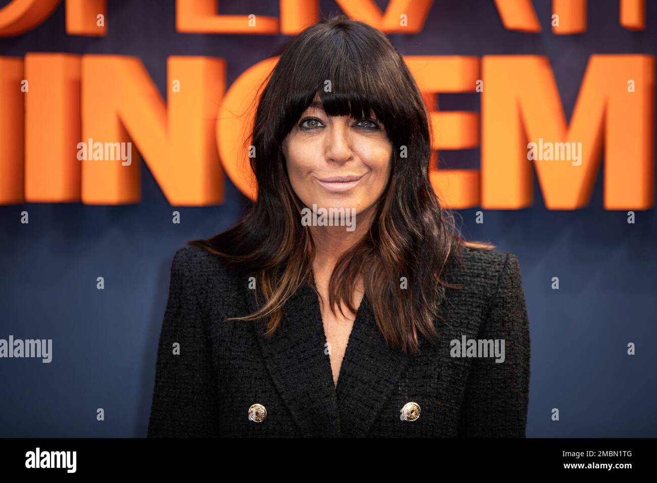 Claudia Winkleman poses for photographers upon arrival at the premiere
