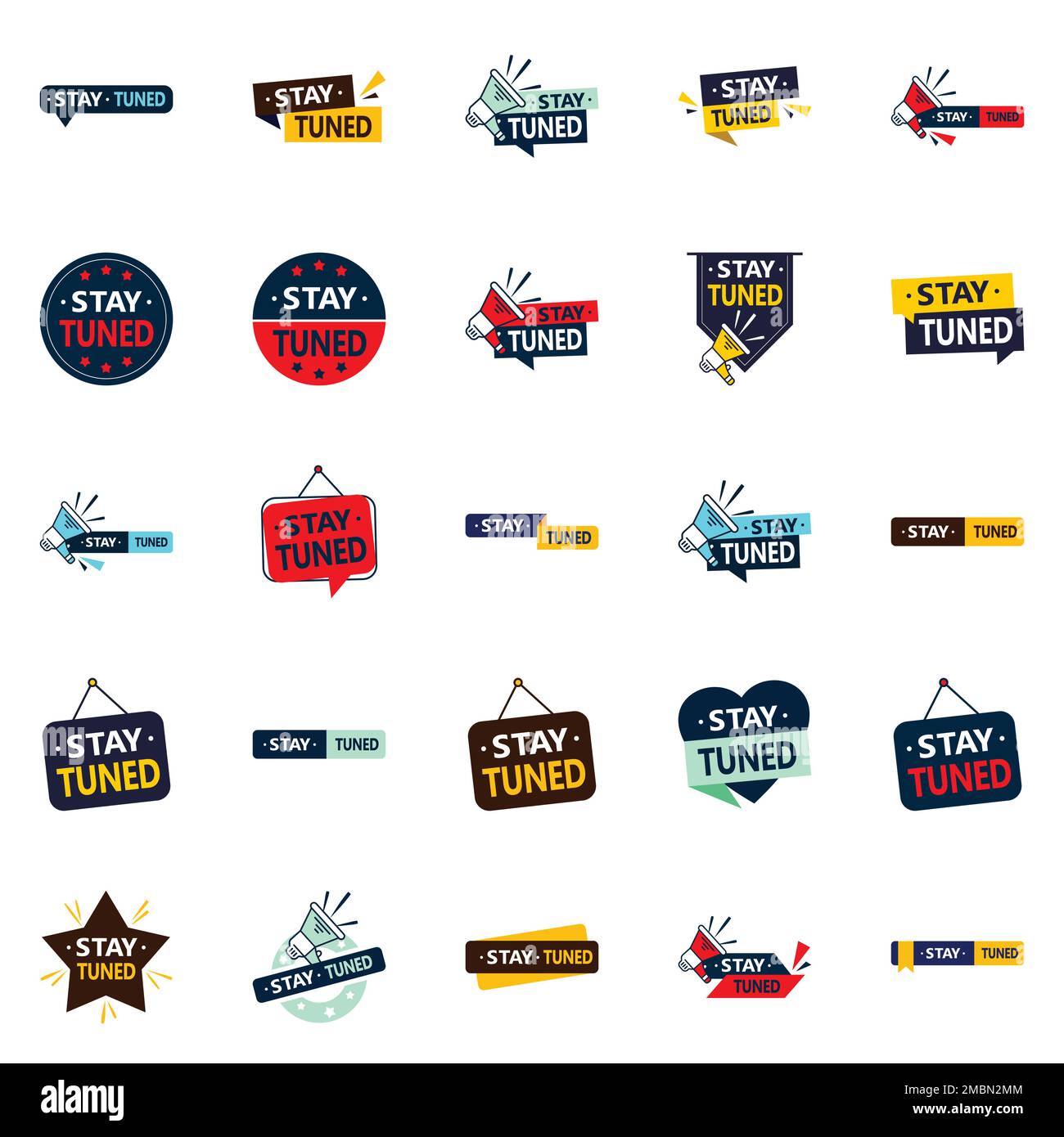 Stay Tuned 25 Versatile Vector Designs for all your branding needs 