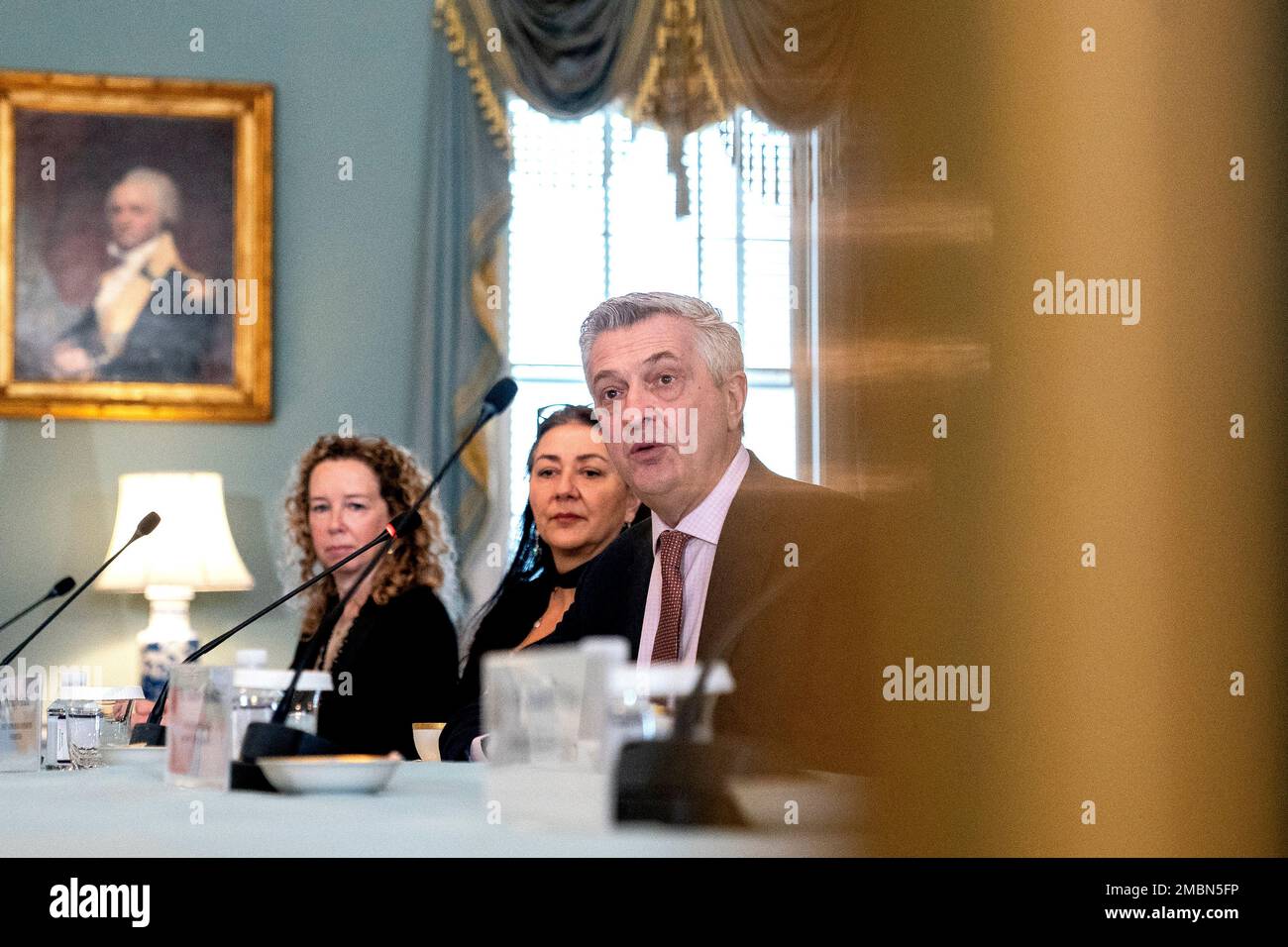United Nations High Commissioner for Refugees Filippo Grandi speaks ...