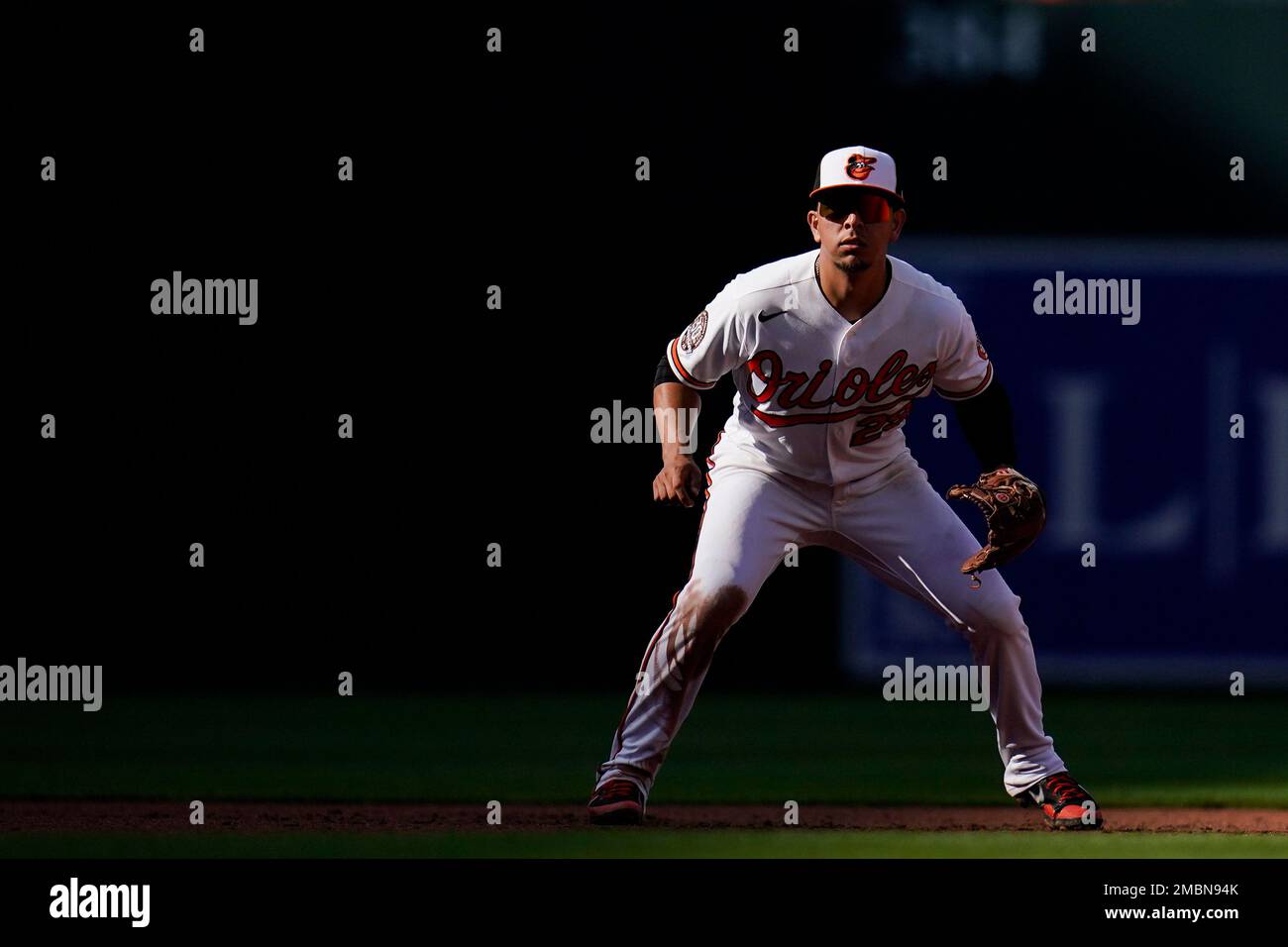 Baltimore Orioles third baseman Ramon Urias stands ready during the ...