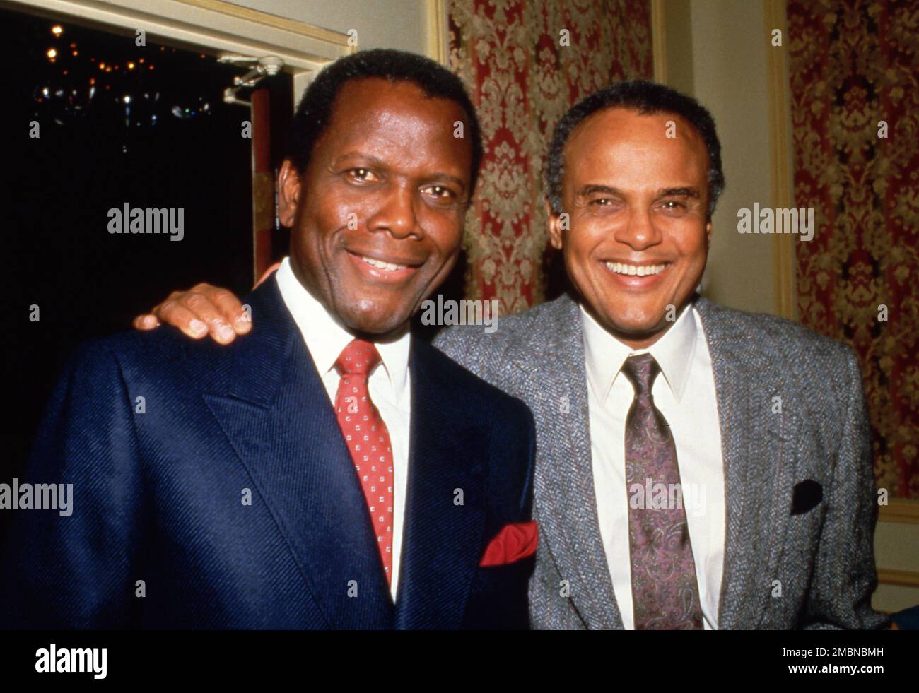 Sidney Poitier and Harry Belafonte at the event honoring Bill Cosby