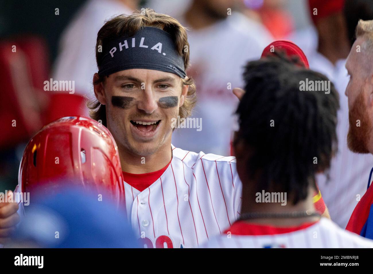 Philadelphia Phillies shortstop Bryson Stott in action during a