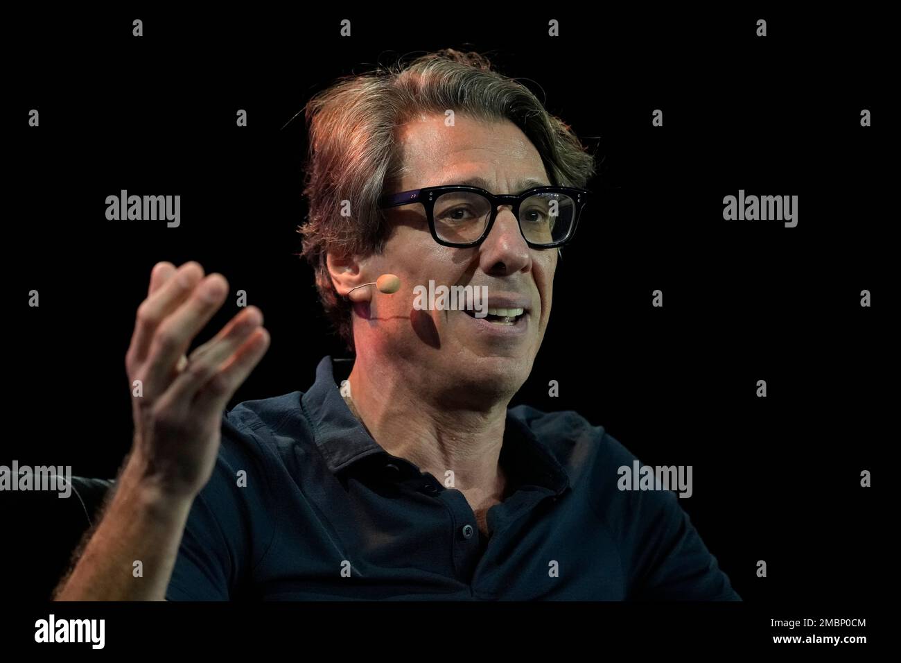 Macro investor Dan Tapiero speaks during a panel of billionaire investors  at the Bitcoin Conference, Thursday, April 7, 2022, in Miami Beach, Fla.  Thousands of cryptocurrency enthusiasts are gathering in Miami as