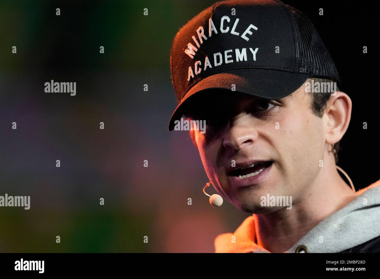 Jack Mallers, founder and CEO of Strike, gives a keynote address at the  Bitcoin Conference, Thursday, April 7, 2022, in Miami Beach, Fla. (AP  Photo/Rebecca Blackwell Stock Photo - Alamy