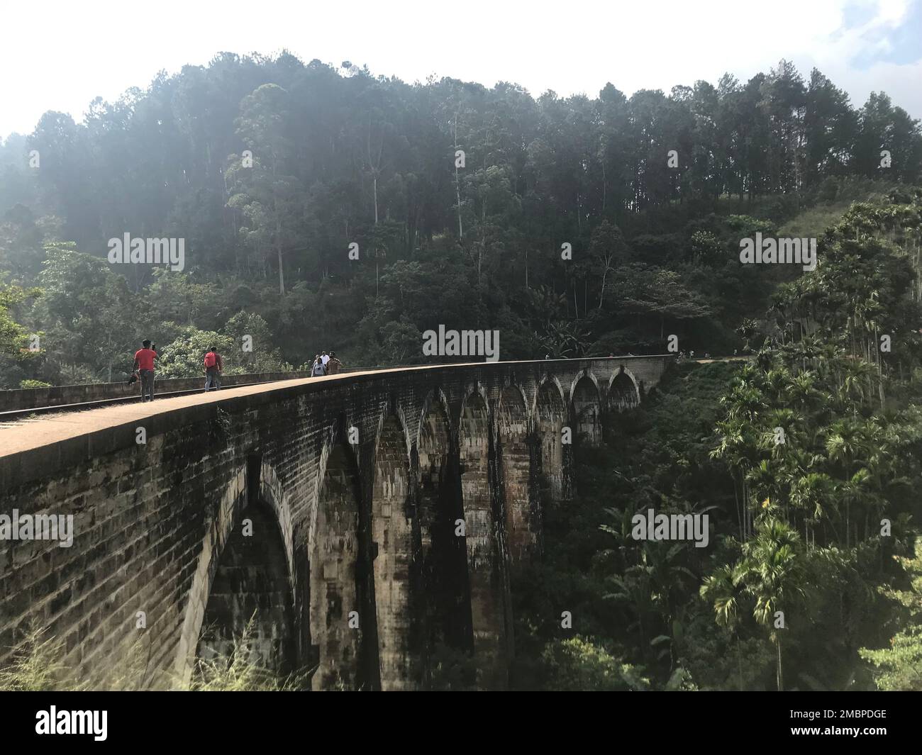 Awasome of nine Arche bridge in sri lnka Stock Photo