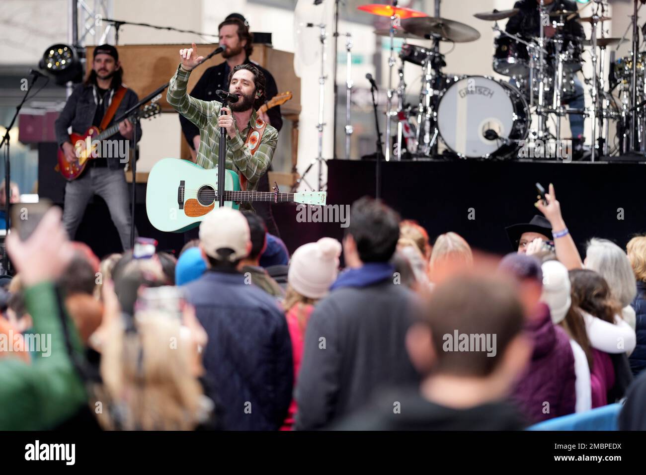Thomas Rhett performs on NBC's 