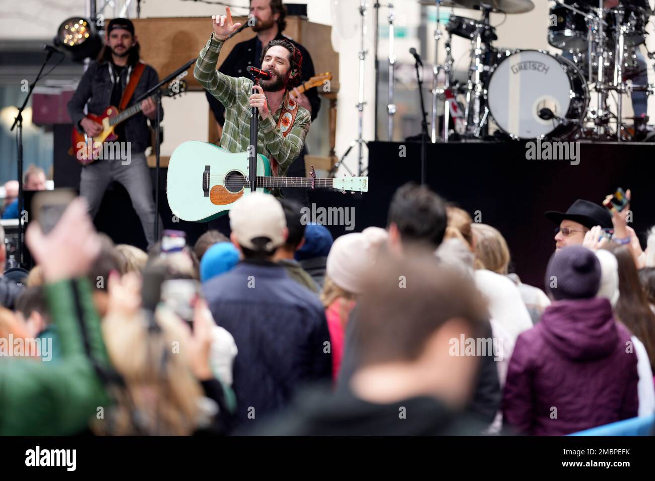 Thomas Rhett performs on NBC's 