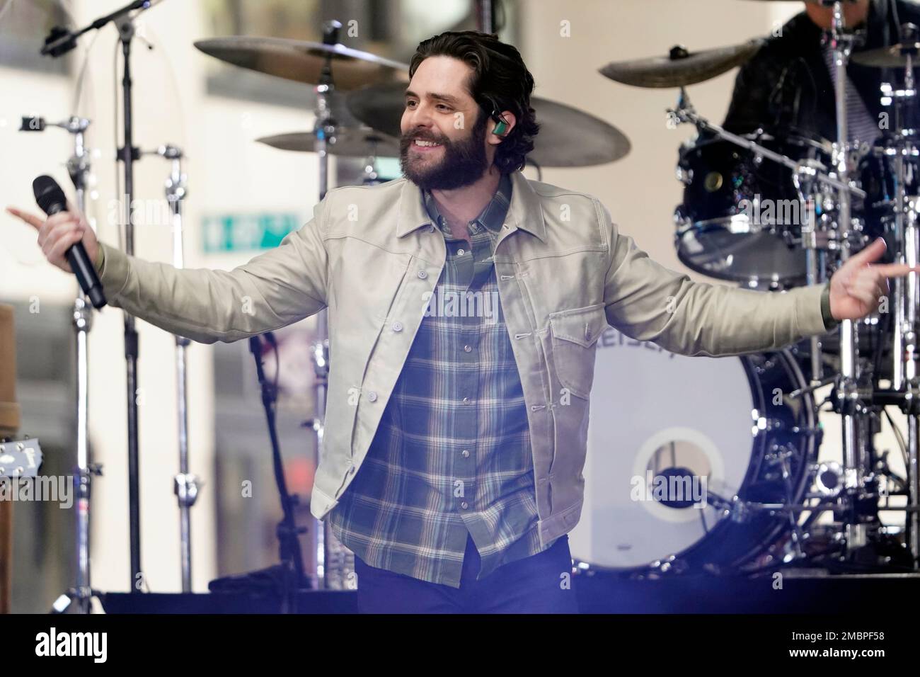 Thomas Rhett performs on NBC's 