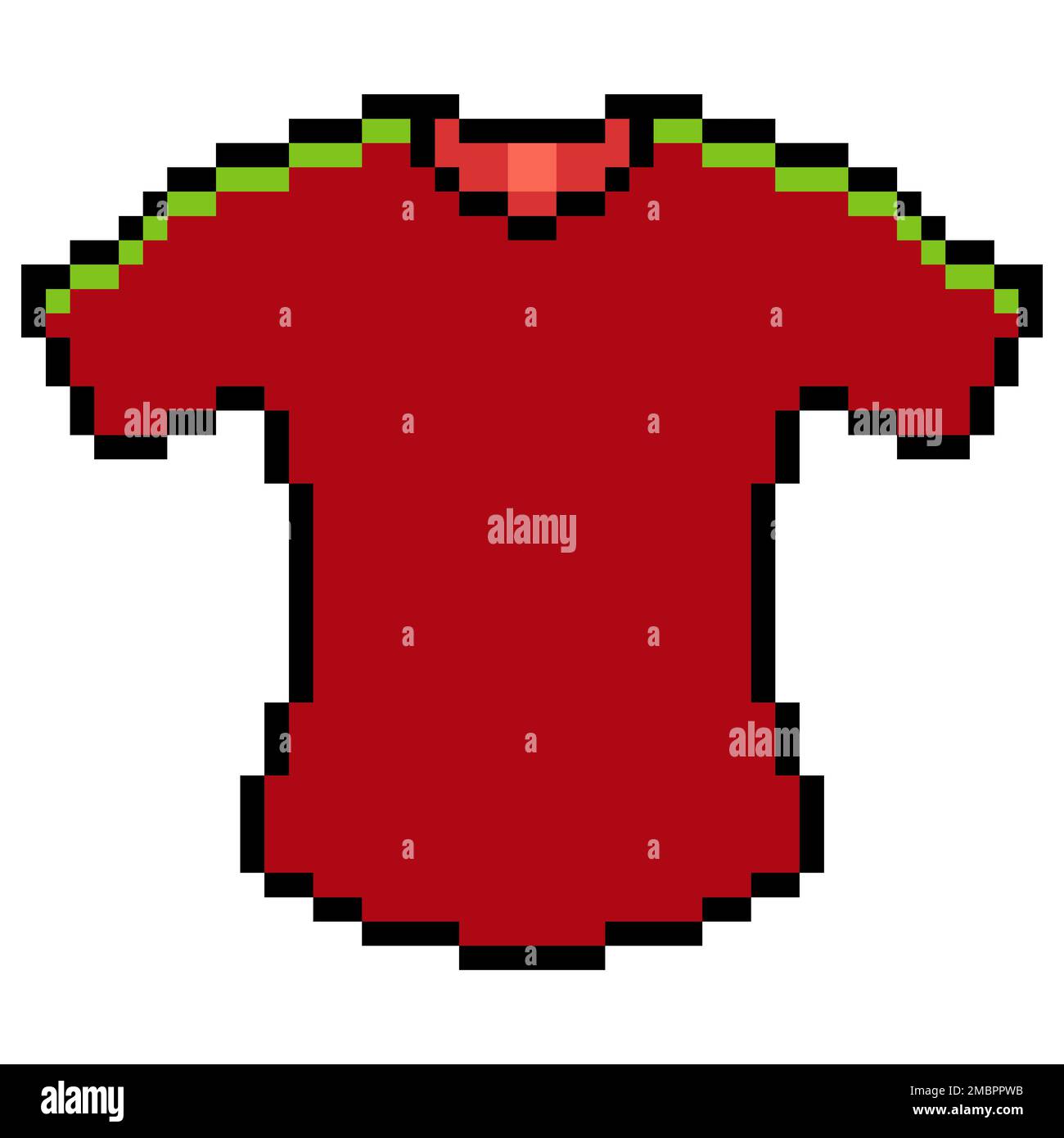 t shirt pixel art isolated on white background Stock Photo - Alamy