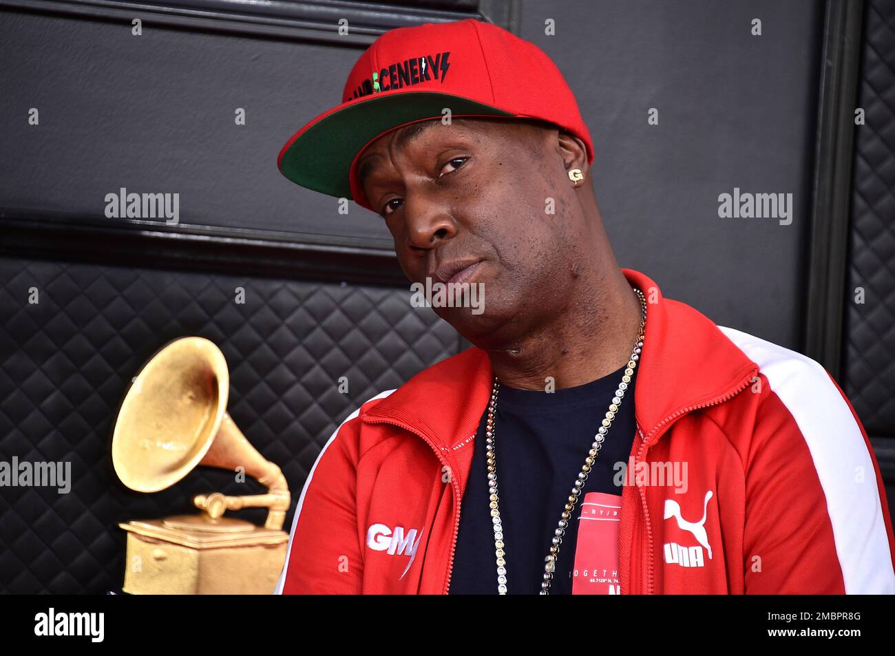 Grandmaster Flash arrives at the 64th Annual Grammy Awards at the MGM