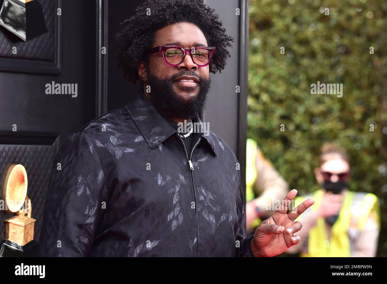 Questlove arrives at the 64th Annual Grammy Awards at the MGM Grand
