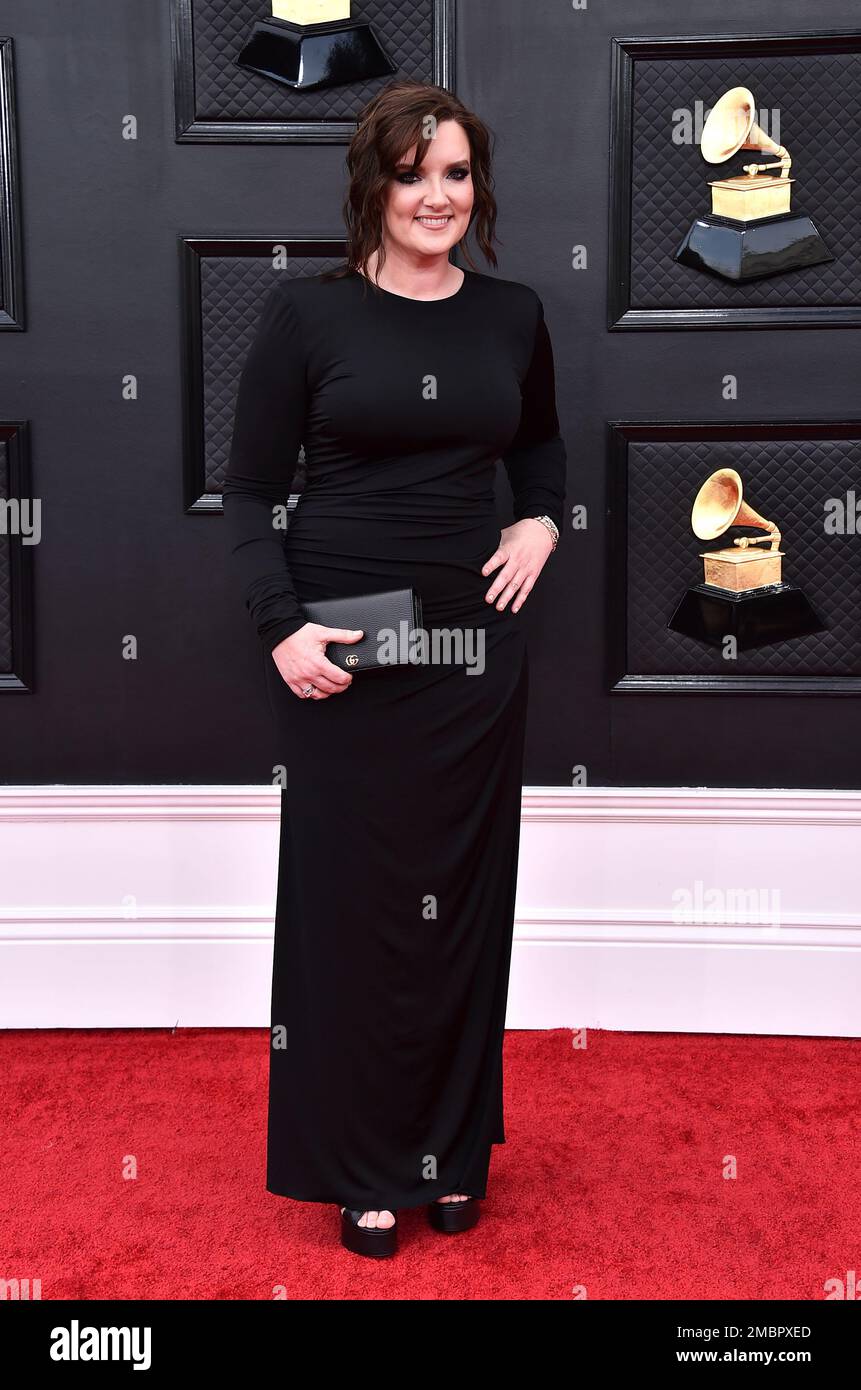 Brandy Clark arrives at the 64th Annual Grammy Awards at the MGM Grand Garden Arena on Sunday