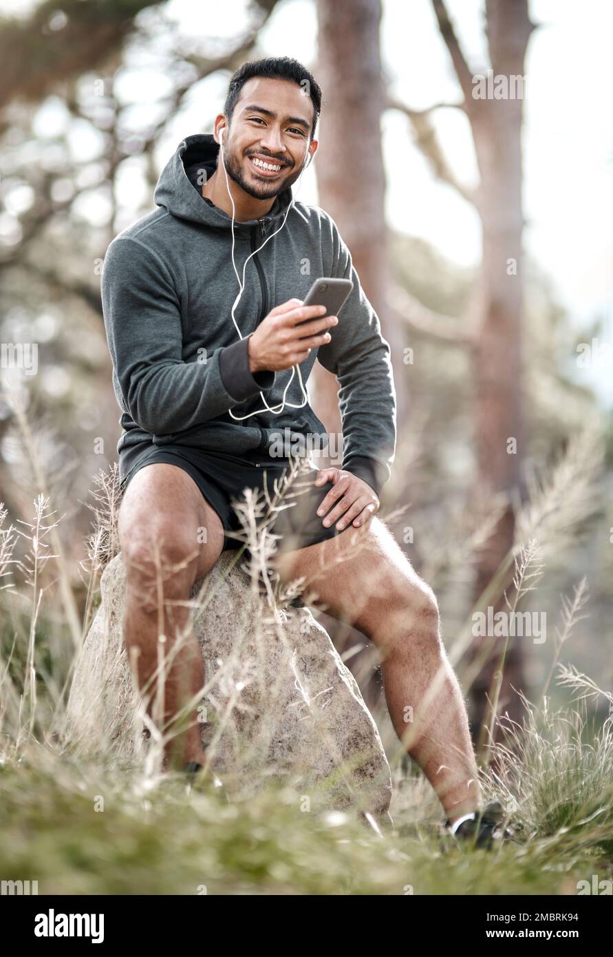 Portrait sporty man using hi-res stock photography and images - Alamy