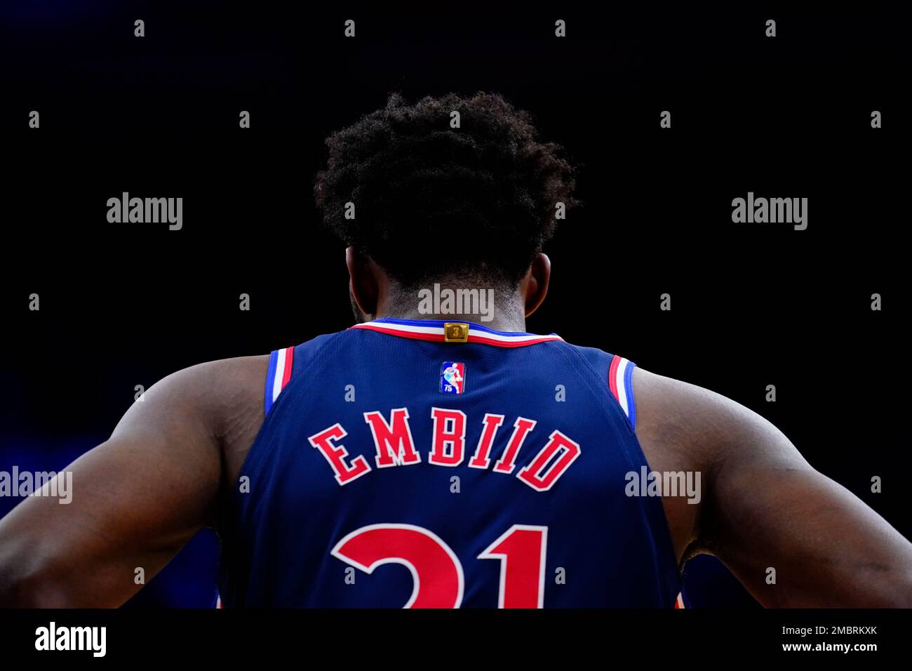 Philadelphia 76ers' Joel Embiid plays during an NBA basketball game