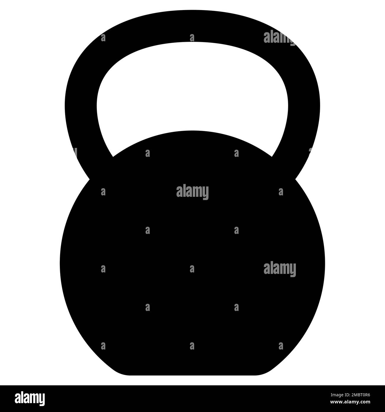 Kettlebell icon. Vector illustration isolated on white background Stock ...