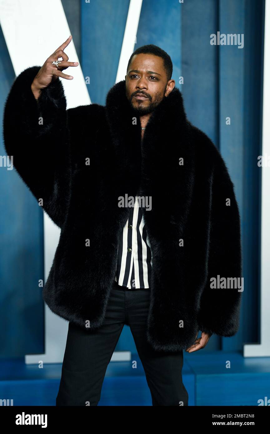 LaKeith Stanfield arrives at the Vanity Fair Oscar Party on Sunday