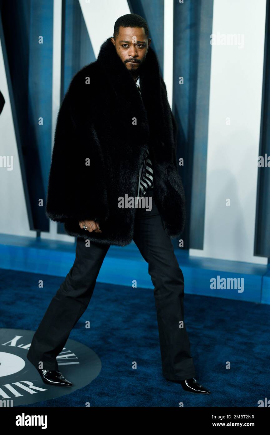 LaKeith Stanfield arrives at the Vanity Fair Oscar Party on Sunday