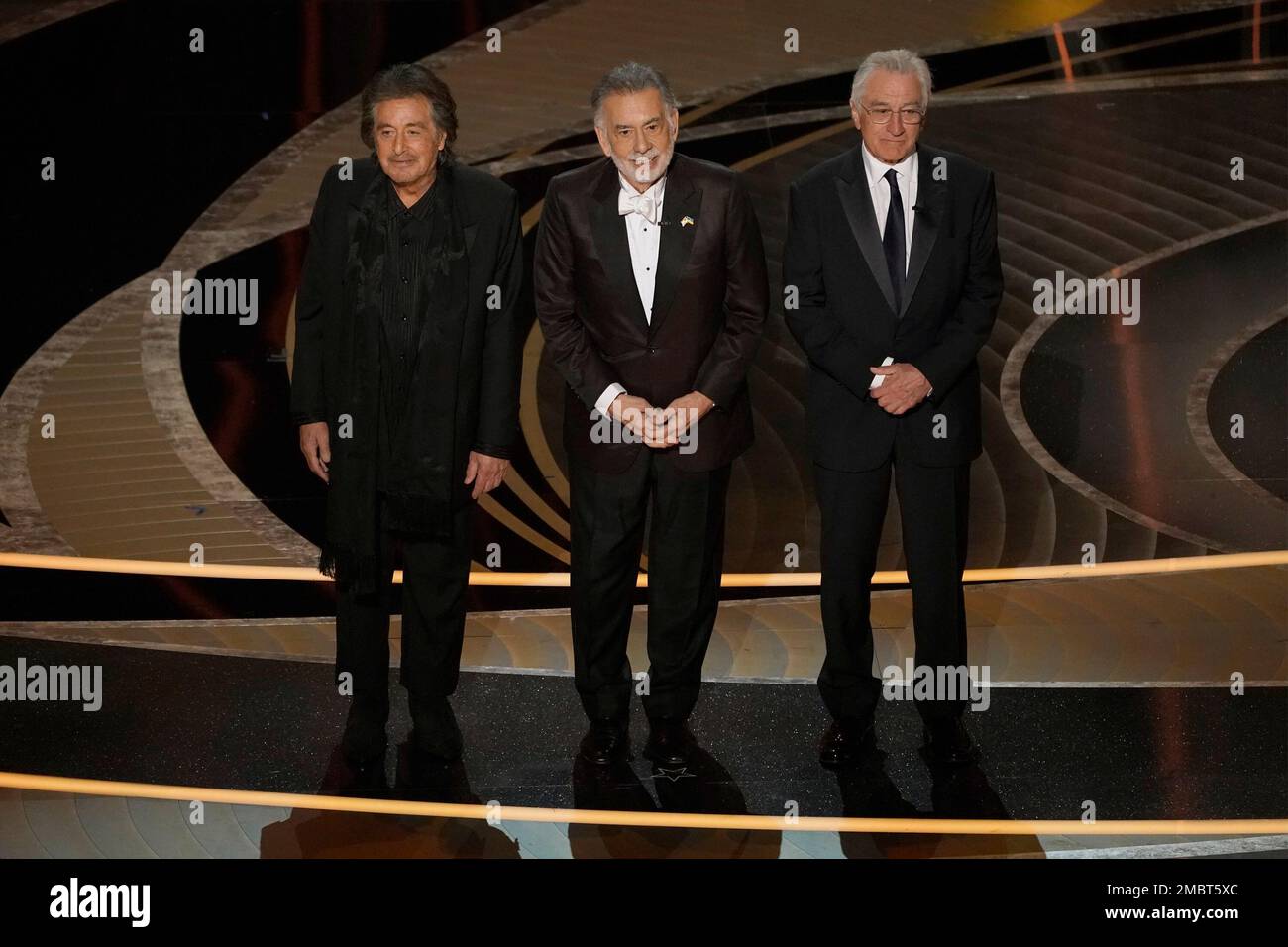 Al Pacino, from left, Francis Ford Coppola and Robert De Niro appear on