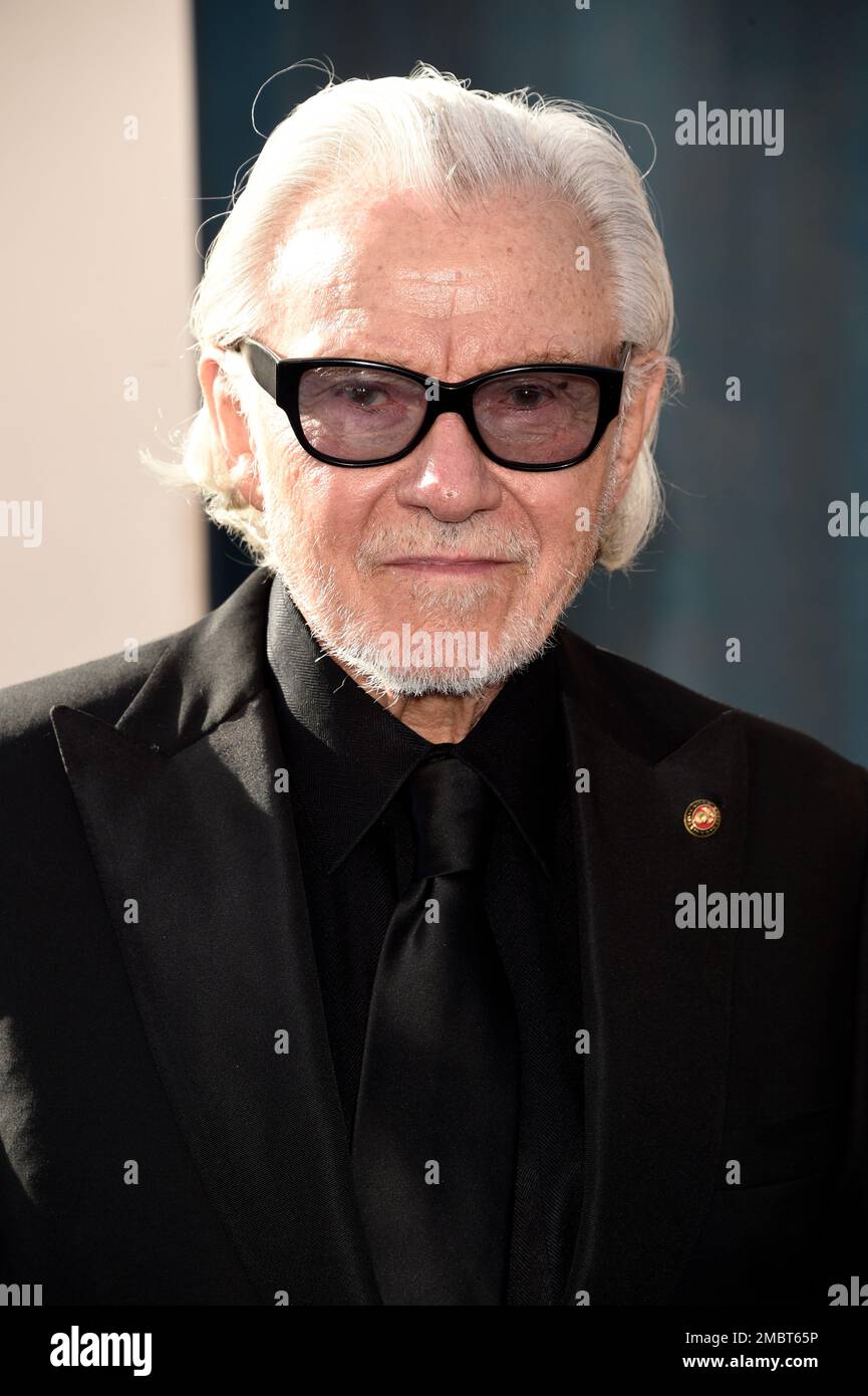 Harvey Keitel arrives at the Vanity Fair Oscar Party on Sunday, March